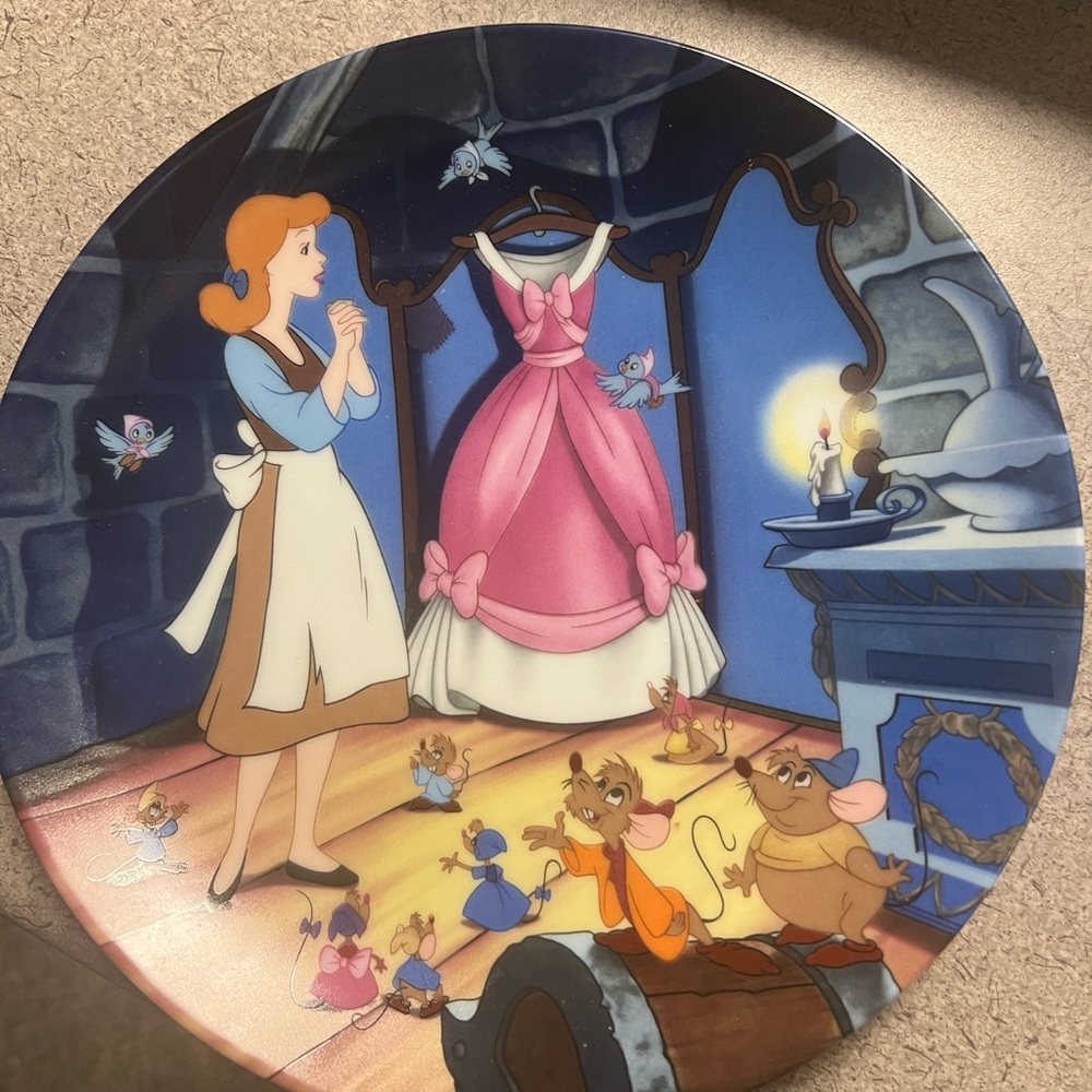 Cinderella Ceramic Collector Art Plate